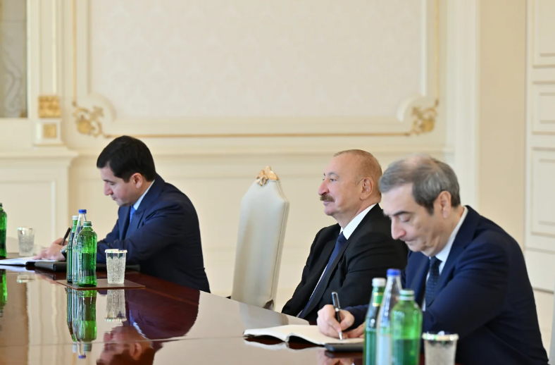 İlham Əliyev ATƏT Parlament Assambleyasının prezidentini qəbul edib - FOTO