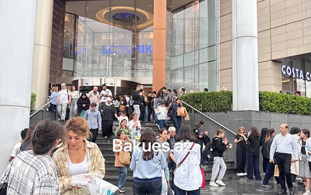 "Gənclik Mall"da həyəcan siqnalı - Yenilənib