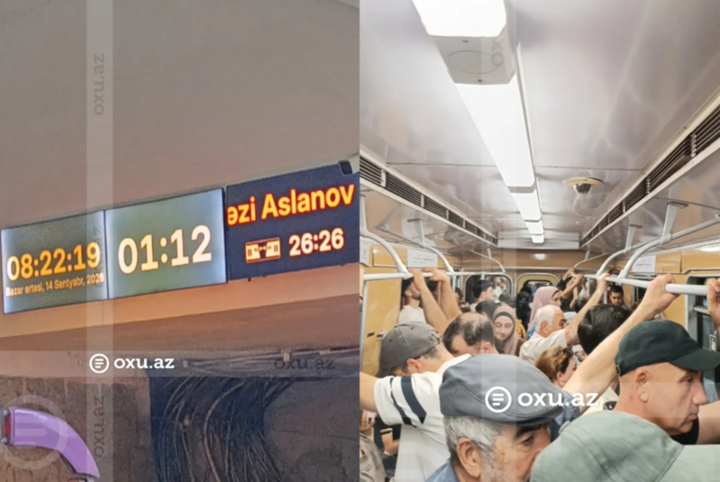 Bakı metrosunun işində yaranan problemin səbəbi açıqlandı - FOTO - VİDEO