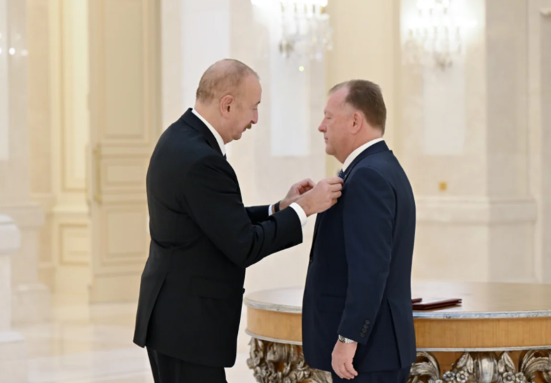 Prezident İlham Əliyev Beynəlxalq Cüdo Federasiyasının prezidentini qəbul edib - Foto
