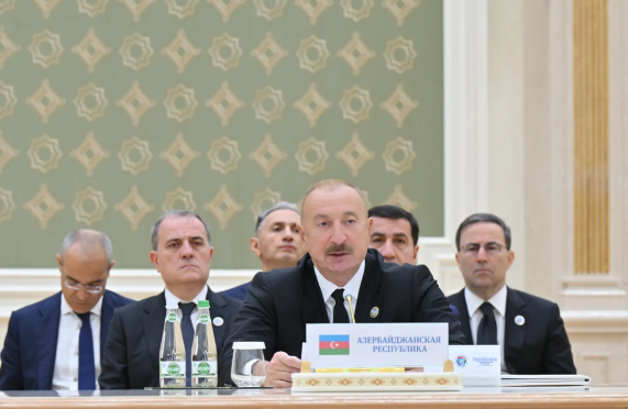 İlham Əliyev: "Azərbaycanın Mərkəzi Asiya ölkələri ilə ticarət dövriyyəsi ötən il 50 faizdən çox artıb"