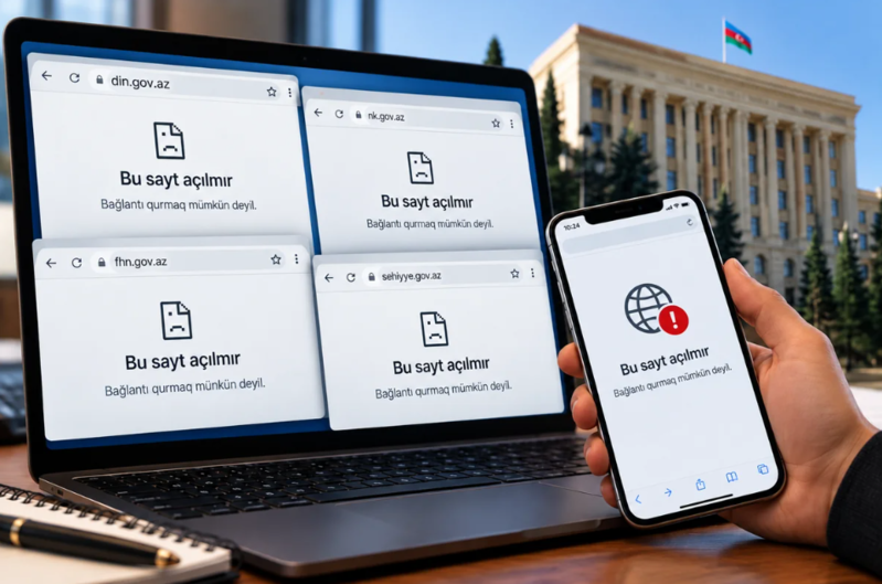 Azərbaycanda bir sıra dövlət qurumlarının saytlarına kiberhücum olub - Rəsmi