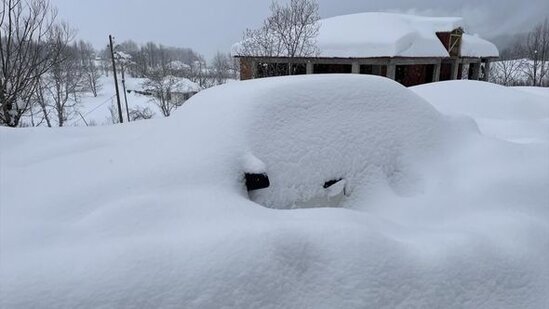 Qarın hündürlüyü üç metrə yaxınlaşıb - FOTO