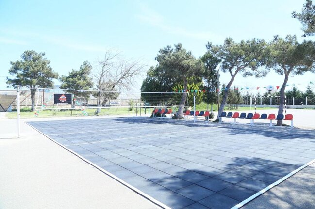 "DH Volley" komandası voleybol meydançası inşa edib - Şəkillər