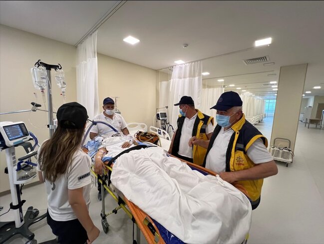 Qəbələdən Bakıya helikopterlə təxliyə olundu - Fotolar