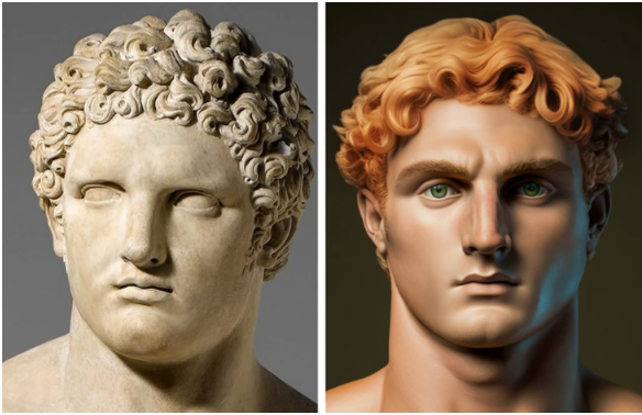 Qədim heykəllər, yeni görünüşdə