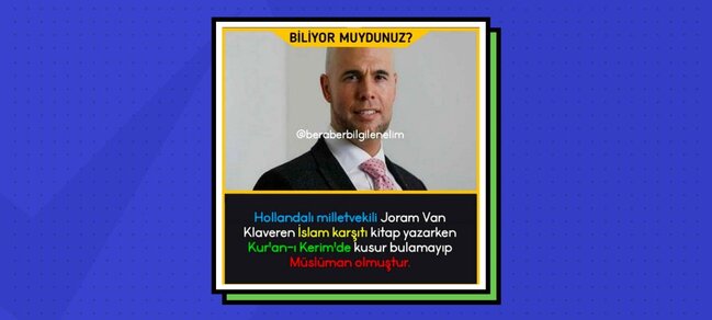 Hollandiyalı deputat İslam əleyhinə kitab yazarkən MÜSƏLMAN OLDU - VİDEO