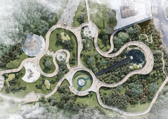 Bakıda "Alov qüllələri"nin yanında möhtəşəm park salınır - FOTO