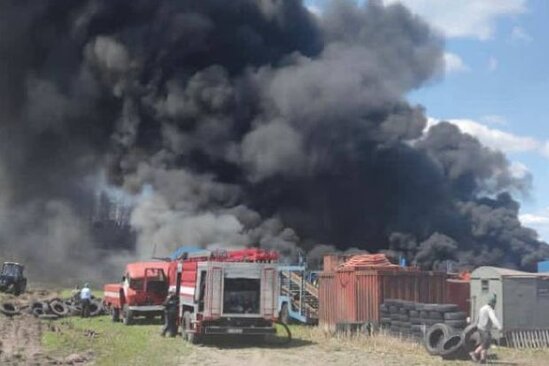 Kiyev yaxınlığında güclü yanğın – VİDEO