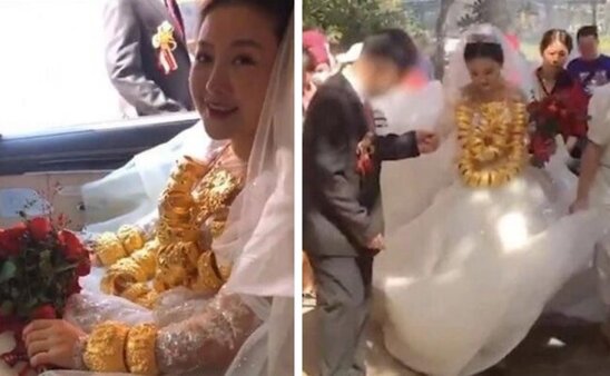 Toyunda 60 kiloqram qızıl taxtı, peşman oldu - FOTO