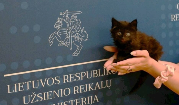 Litvanın xarici işlər naziri pişiyə rəsmi "vəzifə verdi"