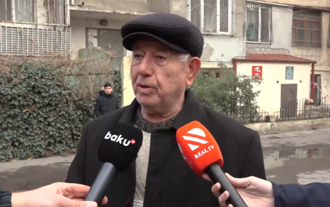 "Ev cəhənnəmə yansın, yoldaşımla nəvəmi son anda çıxarıblar" - Video