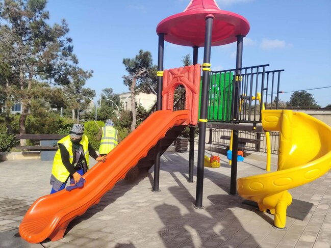 Bakıda Novruz ərəfəsində geniş təmizlik işləri aparılıb