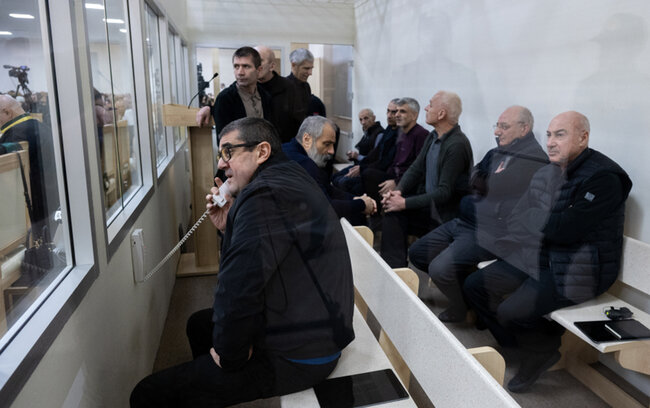 Arayikgilin məhkəməsində prokurorların çıxışı başladı - Fotolar