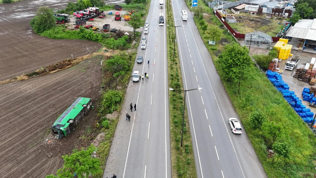 Türkiyədə sərnişin avtobusunun aşması nəticəsində 46 nəfər xəsarət alıb