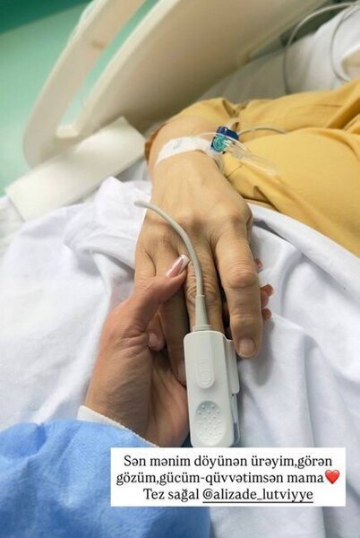 Vüsalənin anası xəstəxanaya yerləşdirildi - Foto