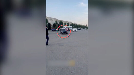Zəfər Günü avtoxuliqanlıq edən şəxs həbs edildi - FOTO/VİDEO