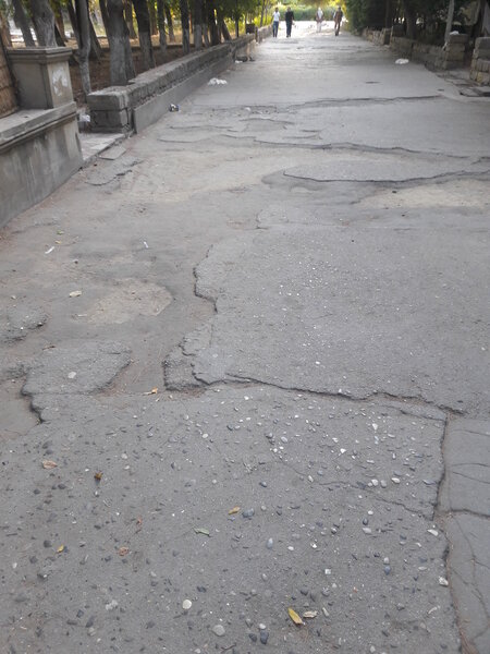 2 şəhidin abidəsi ucaldılan park baxımsız qalıb, yolları kələ-kötürdür - ŞİKAYƏT - FOTO