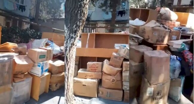 Azərbaycanda tanınmış alim əşyaları ilə birlikdə küçəyə atıldı - VİDEO