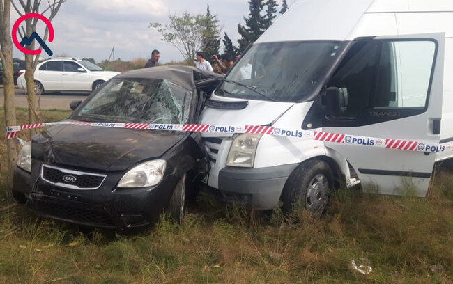 Biləsuvarda qəza - Yaralılar var - Fotolar