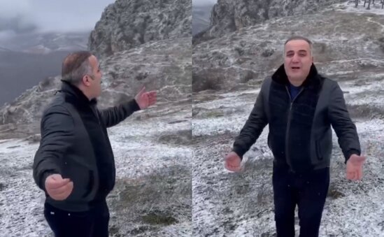 Cıdır düzünə çıxıb "Şuşanın dağları" oxudu - Video