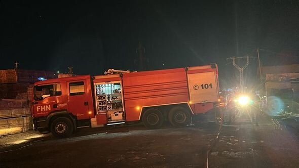 Bakıda inşaat materialları bazarındakı yanğın məhdudlaşdırılıb - YENİLƏNİB
