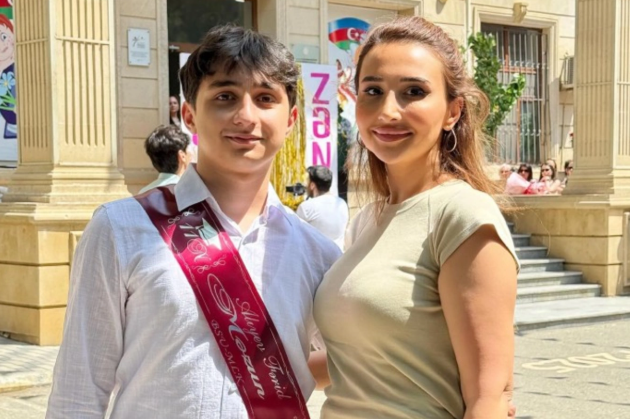 Azərbaycanlı aparıcının oğlu məzun oldu