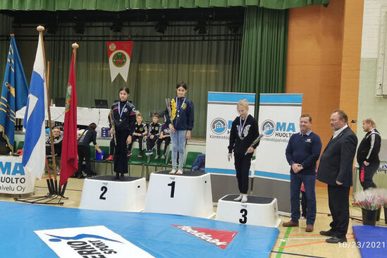 Azərbaycanlı qız güləşçi Finlandiya çempionu oldu - FOTO