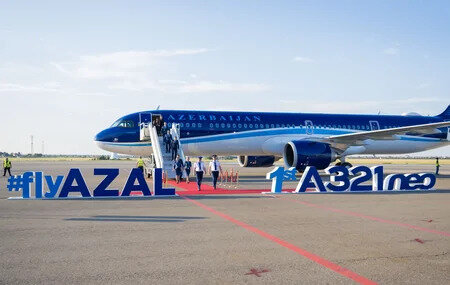 AZAL-ın ilk yeni nəsil "Airbus A321neo" təyyarəsi Bakıya çatdı