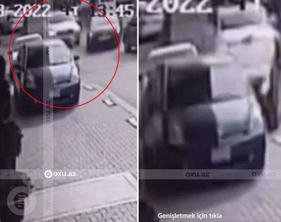 Bakıda sürücülük vəsiqəsi olmayan şəxs qəza törətdi - ANBAAN VİDEO
