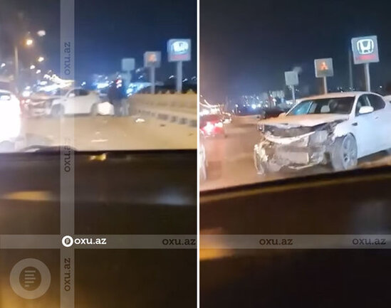 Bakı-Sumqayıt yolunda ağır qəza - VİDEO