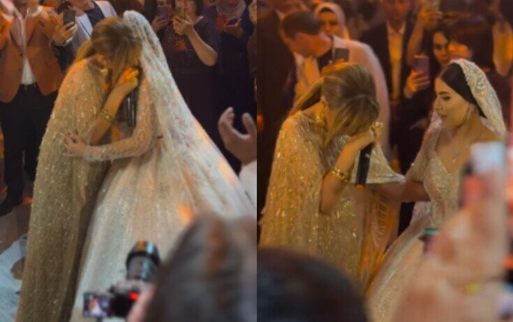 Elnarə Abdullayeva qızının toyunda kövrəldi - Video