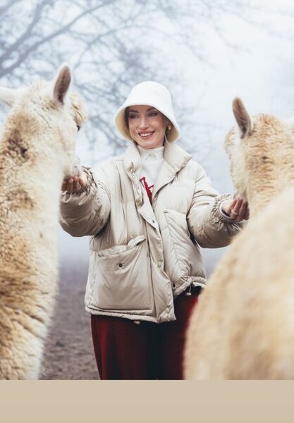 Prezidentin gəlininin alpaka fermasından maraqlı - Fotoları