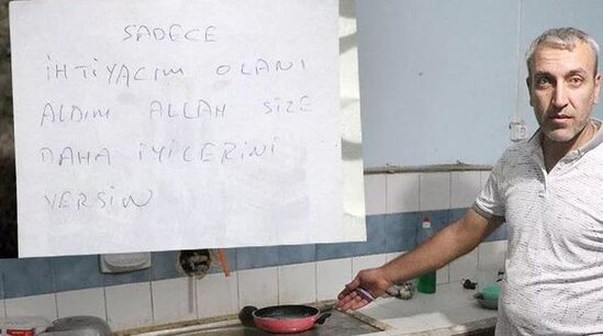 Qəribə oğurluq: Məktub yazdı, yemək bişirib yedi, duş qəbul etdi... - FOTO