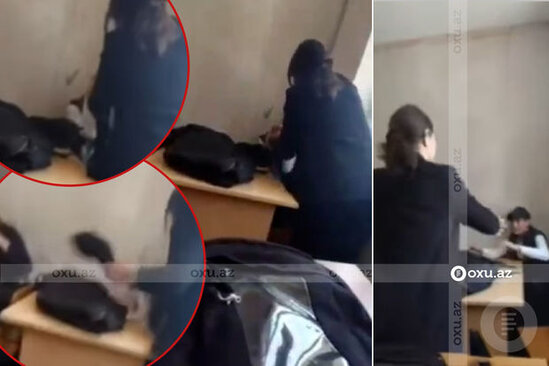 Azərbaycanda müəllim şagirdi döydü: Araşdırma başladı - VİDEO