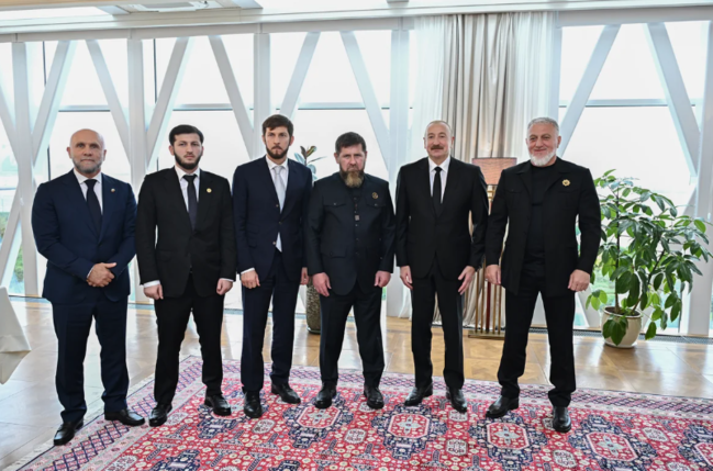 Azərbaycan Prezidenti və Çeçenistan başçısı birgə nahar ediblər - Foto