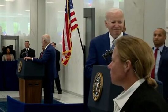 ABŞ prezidenti Co Bayden Mərkəzi Kəşfiyyat İdarəsinin binasında azdı - VİDEO