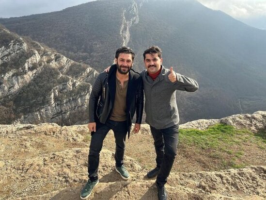 Türkiyəli aktyor bu dəfə Hadruta getdi - FOTOLAR