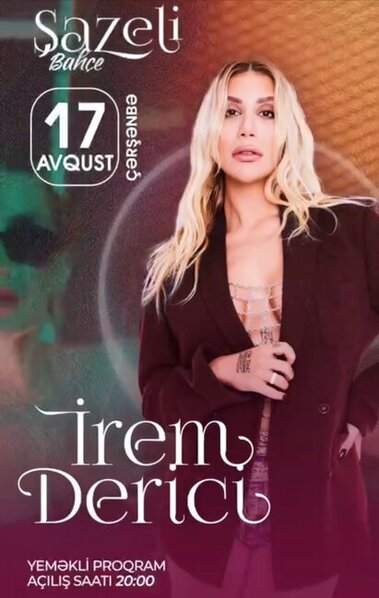 İrem Derici Bakıya gəlir - FOTO-VİDEO