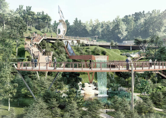 Bakıda "Alov qüllələri"nin yanında möhtəşəm park salınır - FOTO