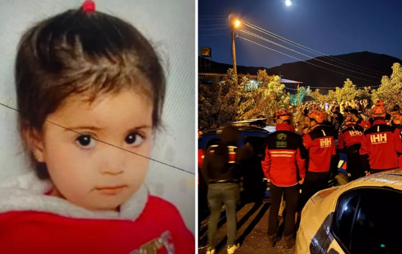 2 yaşlı qız anası ilə qonaq getdiyi evin önündə itdi