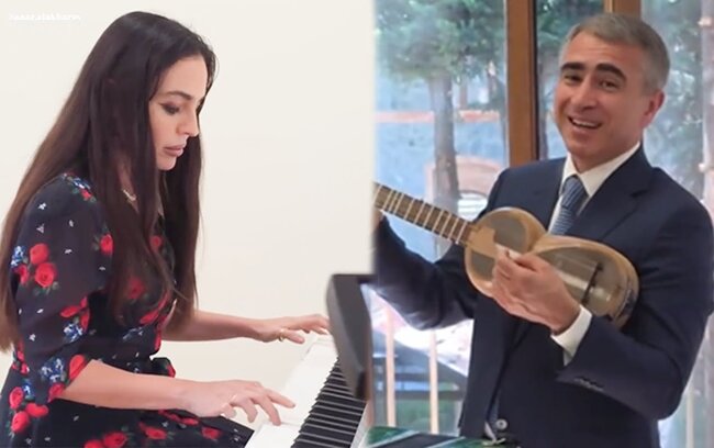 Leyla Əliyevadan pianoda "Söz olmasaydı" - Video