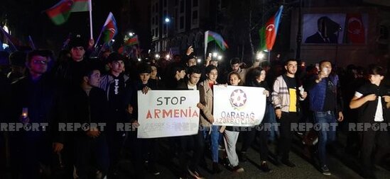 Gəncədə erməni terrorunun qurbanları yad edildi - FOTO