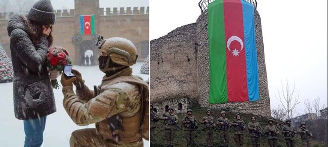 Şuşada evlilik təklifi fotosu: realdır, ya qurama?