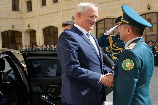 DSX rəisi İsrailin müdafiə naziri ilə görüşüb - FOTO