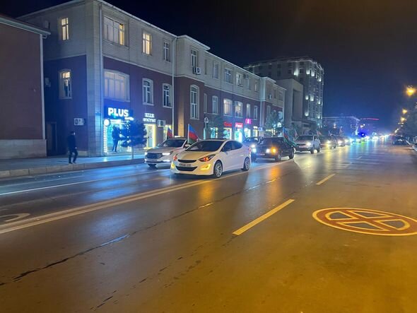 Naxçıvanda İlham Əliyevə dəstək yürüşü keçirilir - FOTO