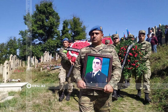 Qusarda şəhid Şair Heydərov dəfn edilib - FOTO
