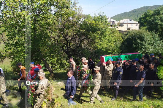 Qusarda şəhid Şair Heydərov dəfn edilib - FOTO