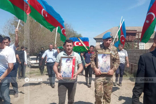 Şəhid Sadiq İsayev torpağa tapşırıldı - FOTO