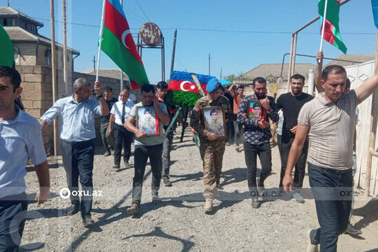 Şəhid Sadiq İsayev torpağa tapşırıldı - FOTO